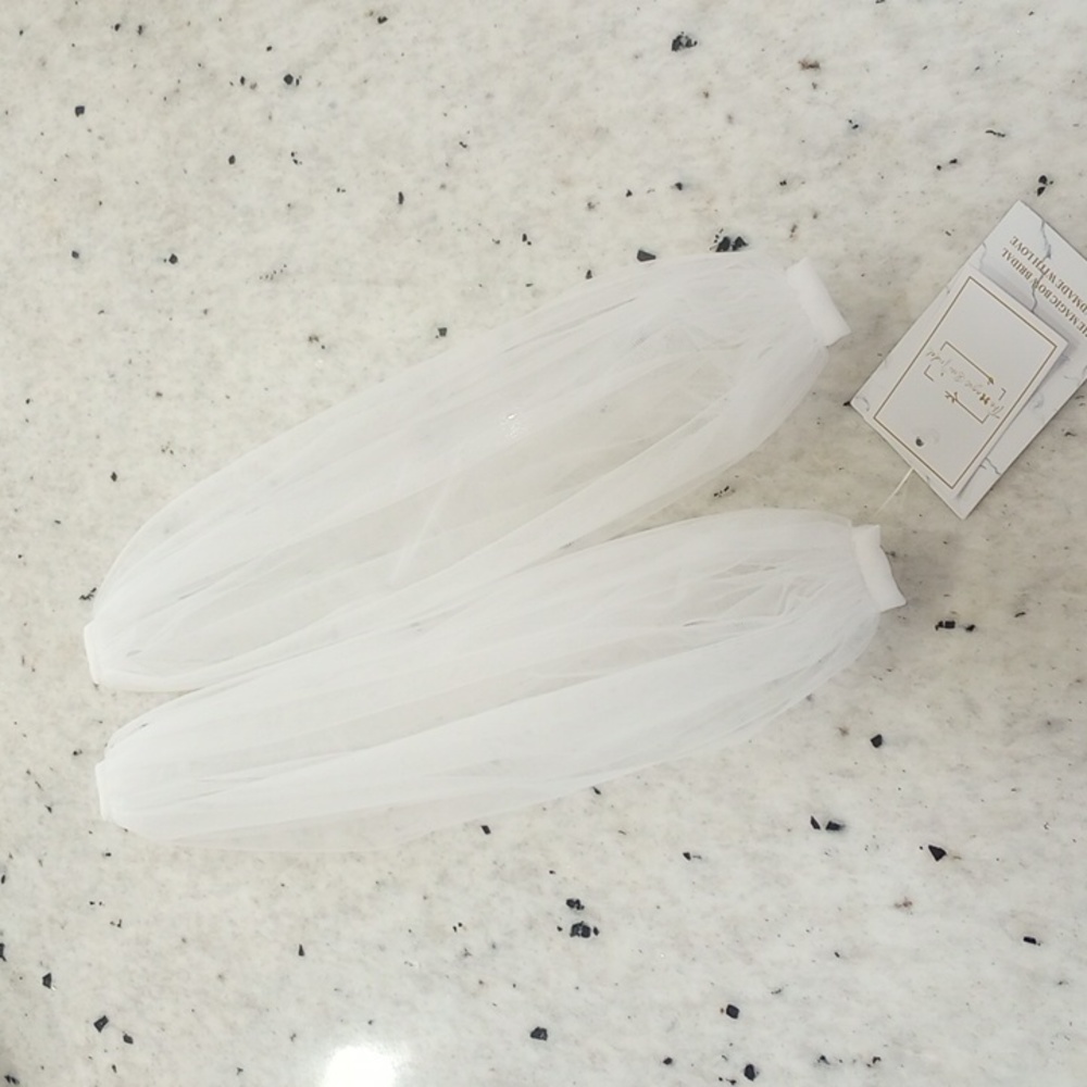 Attachable Wedding Soft White Cap Sleeves